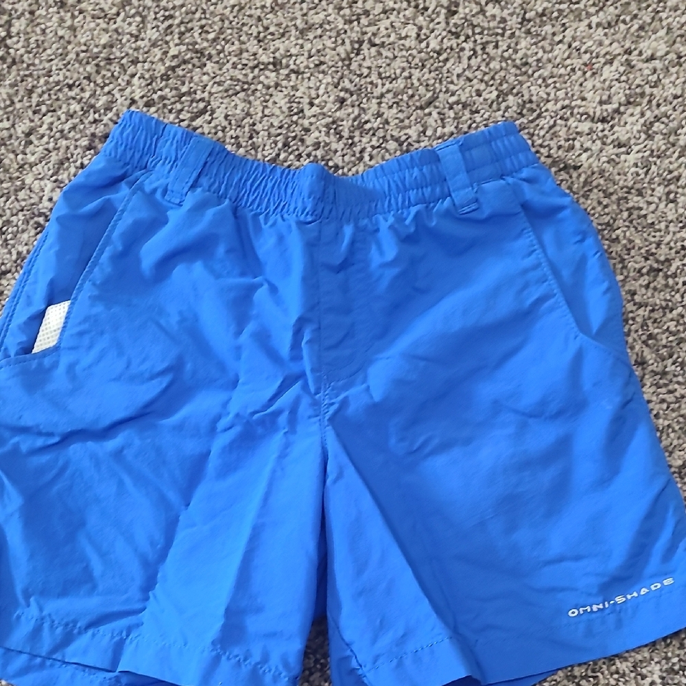 Blue Columbia Boys Omni-Shade Shorts